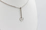 Pendentif Pendentif tige en or blanc 18 carats avec diamant 58 Facettes 240645