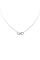 Collier Collier motif infini en or blanc 18 carats et diamants 58 Facettes 240410