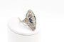 Bague 53 Bague marquise 1930 en platine, diamants et saphirs 58 Facettes 250309