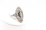 Bague 53 Bague marquise 1930 en platine, diamants et saphirs 58 Facettes 250309