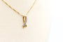 Pendentif Pendentif ruban bicolore en or jaune et blanc 750 serti de diamants 58 Facettes 240568