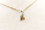 Pendentif Pendentif ruban bicolore en or jaune et blanc 750 serti de diamants 58 Facettes 240568