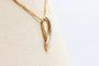 Pendentif Pendentif ruban bicolore en or jaune et blanc 750 serti de diamants 58 Facettes 240568