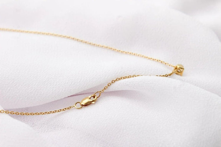 Collier Collier point lumineux en or jaune 750 et diamant 58 Facettes 250133