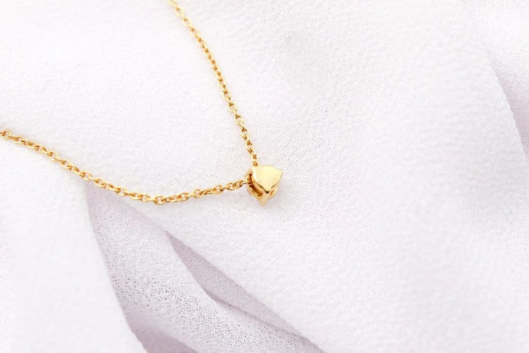 Collier Collier point lumineux en or jaune 750 et diamant 58 Facettes 250133