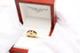 Bague 53 Premiers Joyaux - Bague motif carré en or jaune et pierres fines 58 Facettes 250199