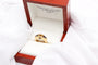 Bague 53 Premiers Joyaux - Bague motif carré en or jaune et pierres fines 58 Facettes 250199