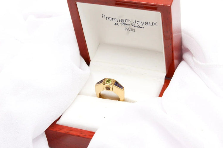 Bague 53 Premiers Joyaux - Bague en or jaune 750 sertie de pierres fines 58 Facettes 250199