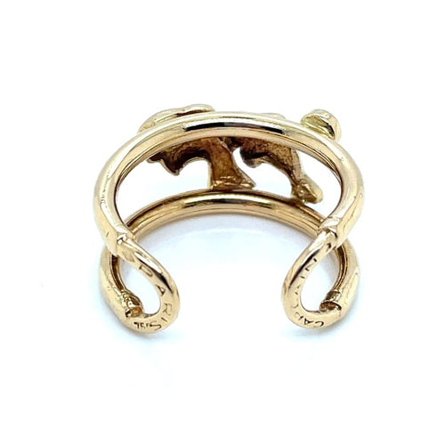 Bague 52 Caplain Saint André - Bague en or jaune 750 sertie d’un saphir 58 Facettes