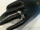 Bague 52 Bague jonc en or blanc 18 ct avec saphir et diamants 58 Facettes