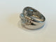 Bague 52 Bague jonc vague en or blanc 18 kt et diamants 58 Facettes