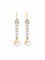 Boucles d'oreilles Art déco - Boucles d'oreilles en or jaune et platine avec diamants 58 Facettes