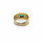 Bague 54 Bague jonc en deux ors, émeraude et diamants 58 Facettes
