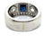 Bague 52 Art déco - Bague chevalière en platine 850 saphir et diamants 58 Facettes