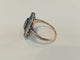 Bague 55 Bague ancienne en or jaune et blanc, saphir et diamants 58 Facettes
