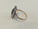 Bague 55 Bague ancienne - Saphir et diamants en or jaune et or blanc 750 58 Facettes