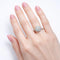 Bague 57 Bague marguerite ancienne - Diamants en platine 850/1000 58 Facettes