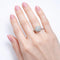 Bague 57 Bague Marguerite ancienne en platine et diamants 58 Facettes