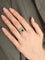 Bague 50.5 Bague ancienne - Saphir et diamants en or blanc et platine (circa 1910) 58 Facettes