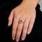 Bague 56 Bague ancienne en or blanc et jaune, rubis et diamants 58 Facettes