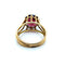 Bague 59 Bague vintage en or rose et tourmaline 58 Facettes