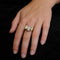 Bague 59 Bague Tank 1940 - Bague en or jaune et platine avec diamants 58 Facettes