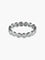 Bague 55 Alliance - Bague tour complet en or blanc 750, diamants 58 Facettes