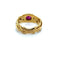 Bague 50 Bague style Art nouveau en or jaune et rubis 58 Facettes