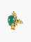 Bague 51 Bague en or jaune 750 sertie d’aventurine verte 58 Facettes