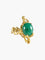 Bague 51 Bague en or jaune 750 sertie d’aventurine verte 58 Facettes