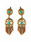 Boucles d'oreilles Boucles d’oreilles anciennes en or jaune 18K et turquoises 58 Facettes