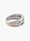 Bague 54 Bague bandeau en or blanc et diamants avec tanzanites 58 Facettes
