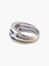 Bague 54 Bague bandeau en or blanc et diamants avec tanzanites 58 Facettes
