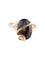 Bague 54 Bague en or jaune avec quartz fumé 58 Facettes