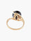 Bague 54 Bague en or jaune avec quartz fumé 58 Facettes