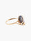 Bague 54 Bague en or jaune avec quartz fumé 58 Facettes