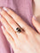 Bague 54 Bague en or jaune avec quartz fumé 58 Facettes