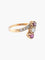 Bague 51 Bague trilogie rubis et diamants en or jaune 750 58 Facettes