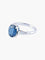 Bague 54 Bague en or blanc - Saphir de Thaïlande et diamants 58 Facettes