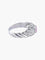 Bague 53 Bague jonc en or rhodié, saphir rose et diamants 58 Facettes
