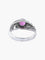 Bague 53 Bague jonc - godrons en or blanc 18K saphir rose et diamants 58 Facettes