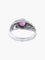 Bague 53 Bague jonc en or rhodié, saphir rose et diamants 58 Facettes