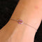 Bracelet STEFFERE - Bracelet motif bouche en or blanc et saphirs roses 58 Facettes