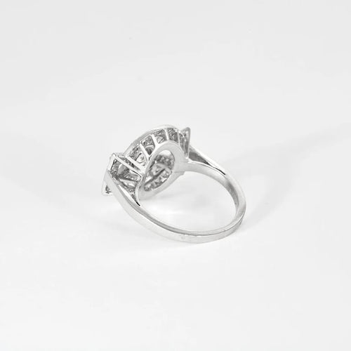 Bague 56 Bague Art déco - Diamants en platine vers 1925 58 Facettes