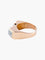Bague 57 Bague tank asymétrique en or jaune et platine, diamants 58 Facettes