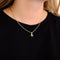 Pendentif Pendentif en or jaune 18 carats serti de saphirs 58 Facettes