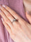Bague 53 Solitaire rétro - Bague en or blanc 750 sertie d’un diamant 0,10 ct 58 Facettes