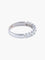 Bague 52 Demi-alliance - Bague en or blanc 750 sertie de diamants 58 Facettes
