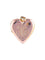 Pendentif Pendentif cœur porte-photo ancien en or jaune et or rose 18 carats 58 Facettes