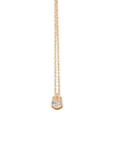 Collier Pendentif sur chaîne - Pendentif en or jaune avec saphir jaune 58 Facettes